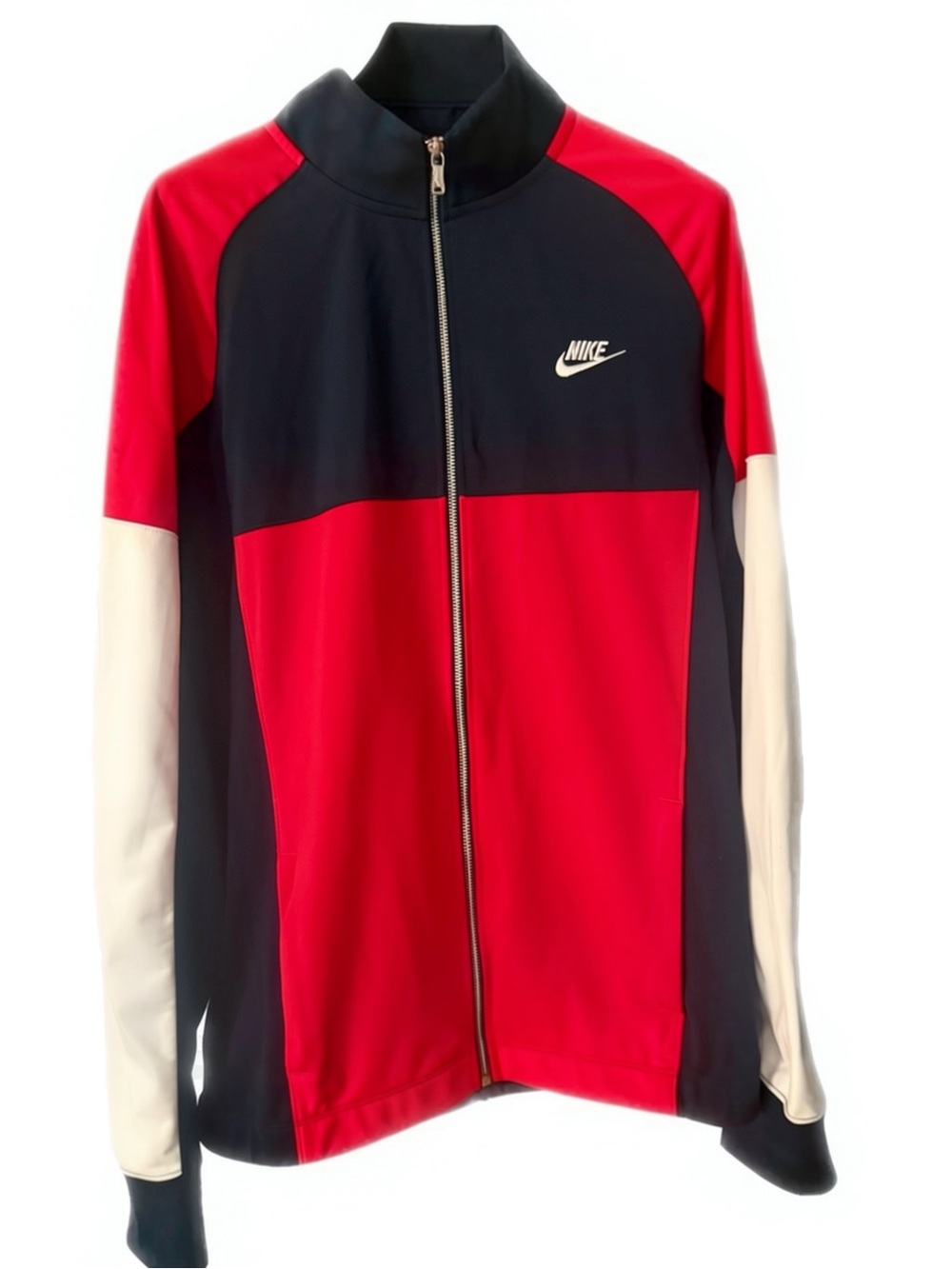 Nike Colorblock Red, Black & White Full-Zip Track Jacket